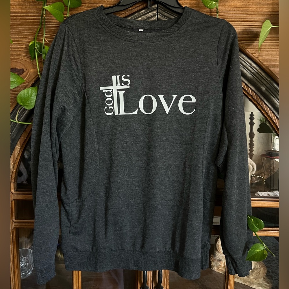 Black 'God is Love' Sweatshirt